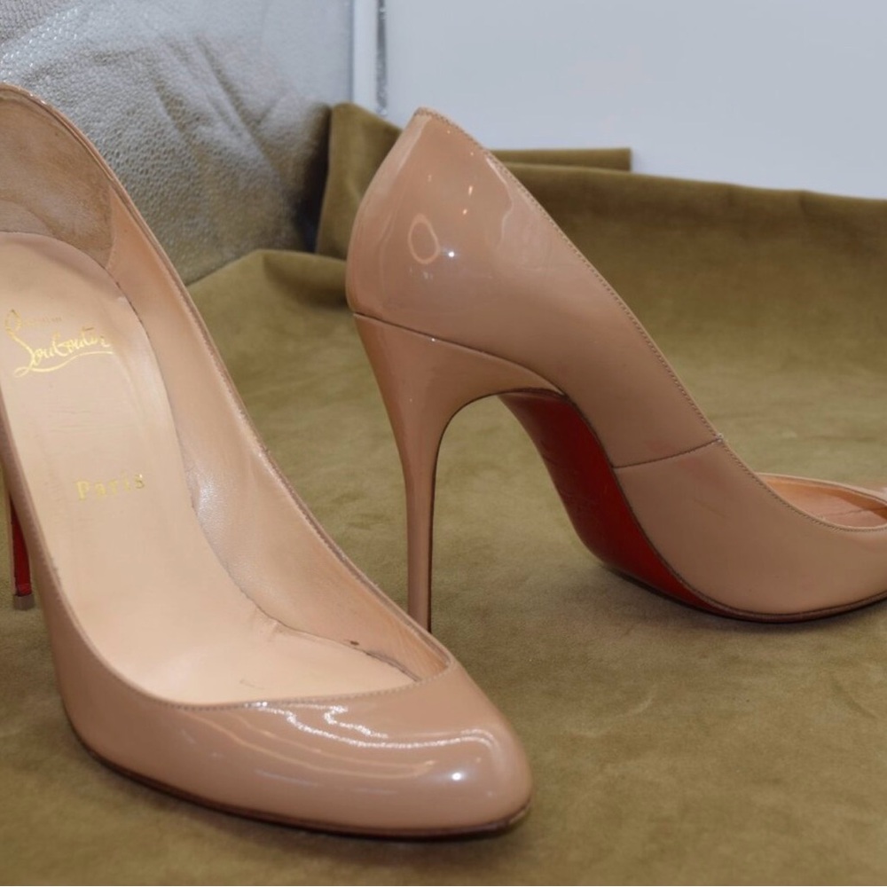Christian Louboutin Maudissima Nude Pumps Size 40 - Picture 5 of 12